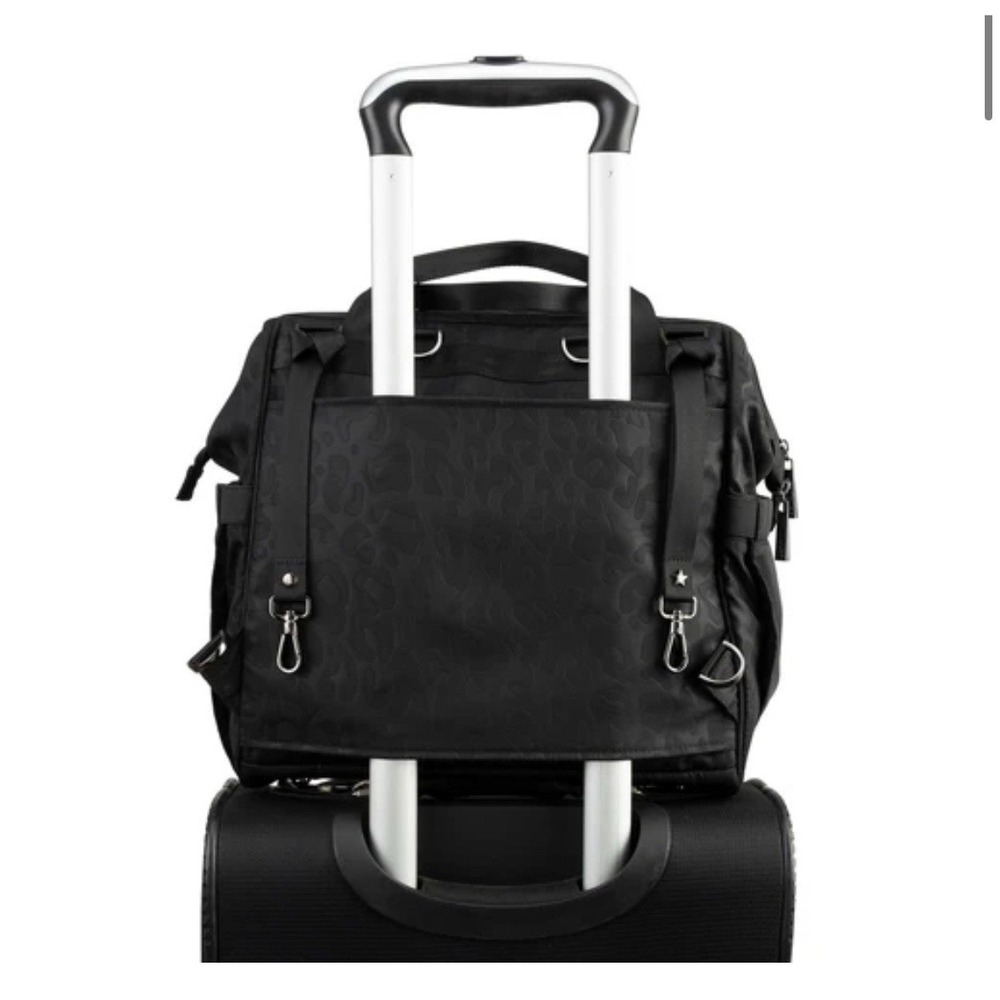 Ju-Ju-Be Dr. BFF Black Catwalk Travel Diaper Bag Leopard Pattern - Picture 3 of 15